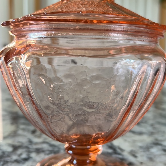 Vintage Depression Glass Mayfair Candy Dish - Picture 5 of 12